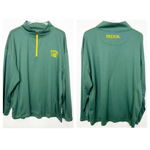 Oregon Ducks Green Long Sleeve Pullover 2XL - Picture 1 of 7